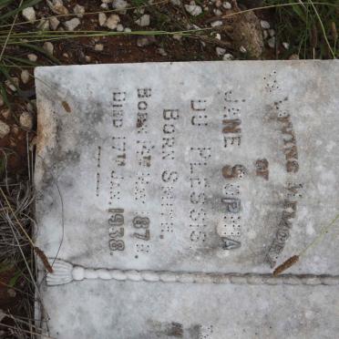 PLESSIS Jane Sophia, du nee SMITH 1878-1938