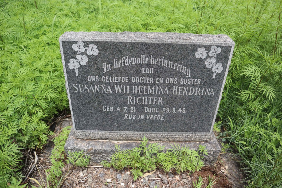 RICHTER Susanna Wilhelmina Hendrina 1921-1946