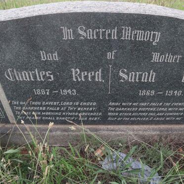 REED Charles 1867-1943 &amp; Sarah 1869-1940