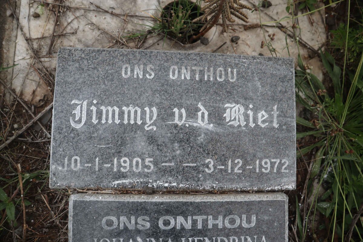RIET Jimmy, v.d. 1905-1972