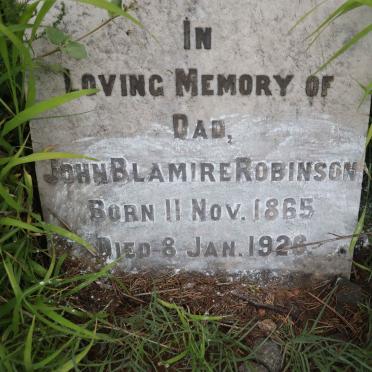 ROBINSON John Blamire 1865-1928
