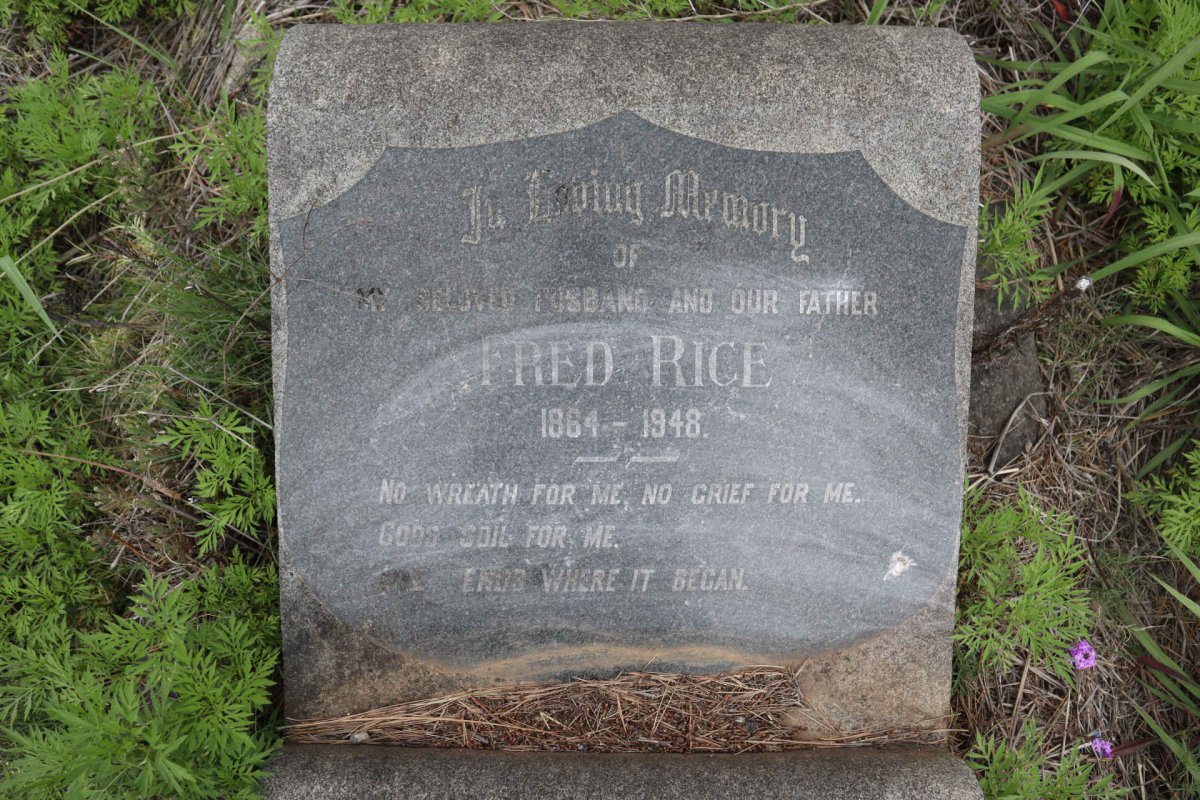 RICE Fred 1864-1948