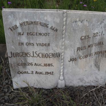 SCHOEMAN Jurgens J. 1885-1942