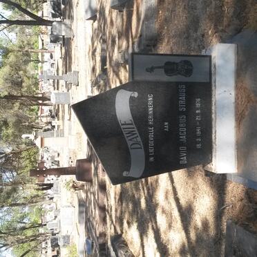 STRAUSS David Jacobus 1941-1976