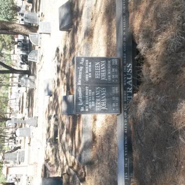 STRAUSS Hermanus Johannes 1912-1995 &amp; Heleen Johanna MALHERBE 1913-2002