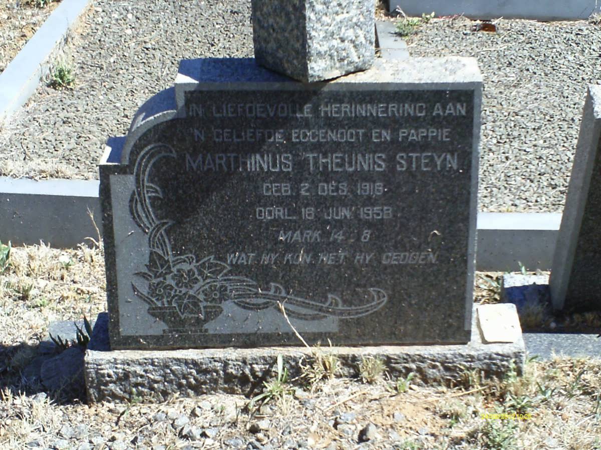 STEYN Marthinus Theunis 1916-1958