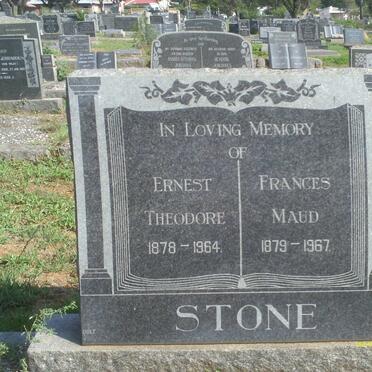 STONE Ernest Theodore 1878-1964 &amp; Frances Maud 1879-1967