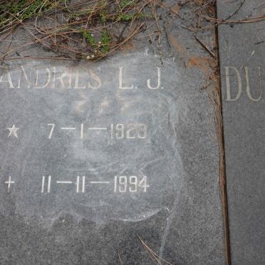 TOIT Andries L.J., du 1923-1994 &amp; Anna S.A. 1923-1997