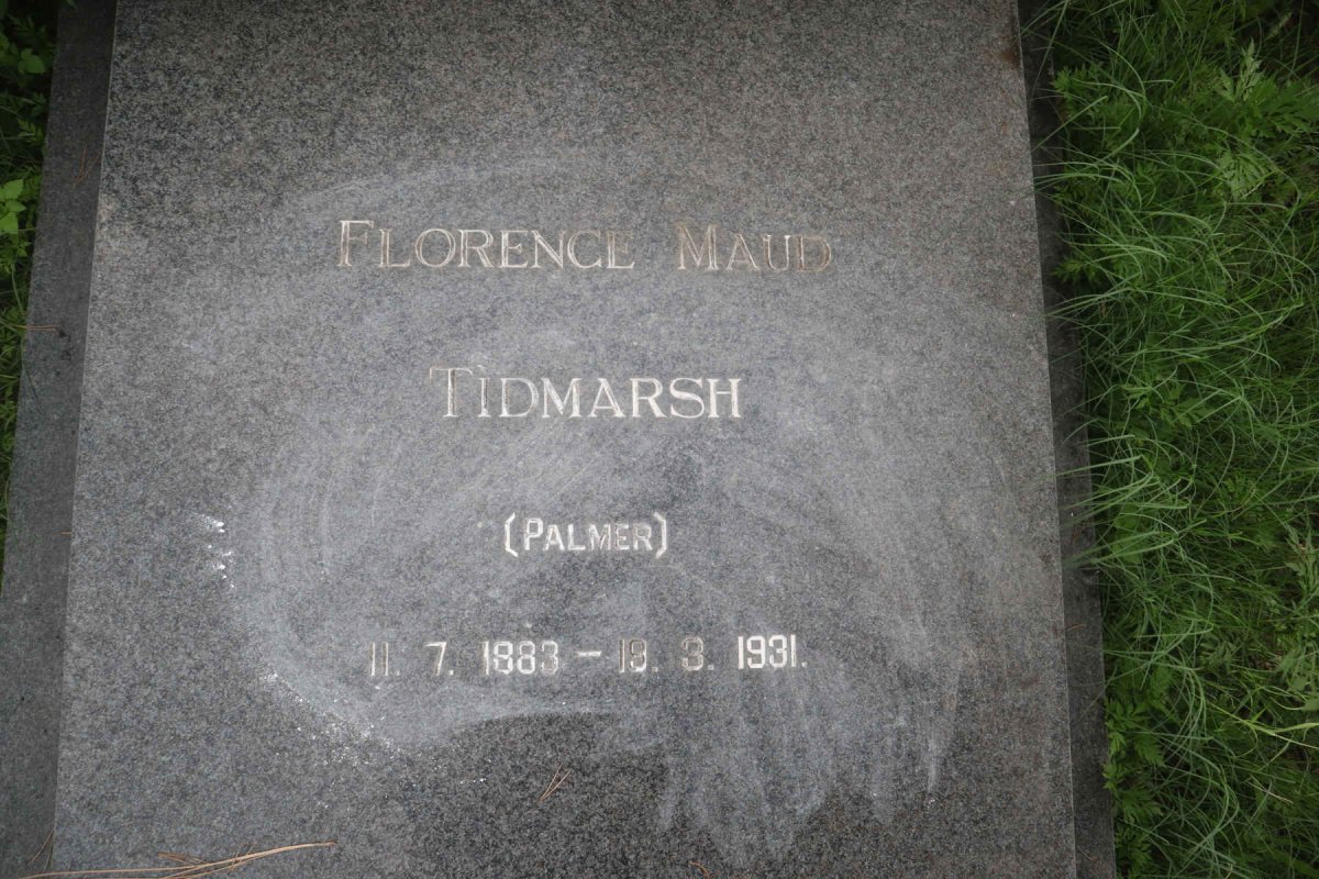 TIDMARSH Edwin Mortleman 1879-1954 &amp; Florence Maud PALMER 1883-1931