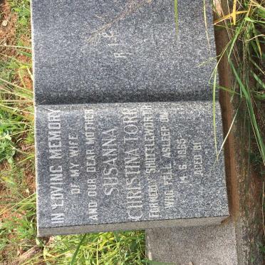 TORR Susanna Christina formerly SHUTTLEWORTH -1965