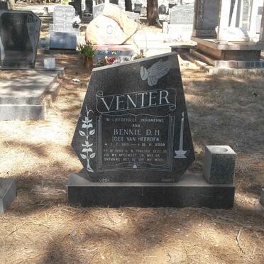 VENTER Bennie D.H. nee VAN HEERDEN 1919-2008