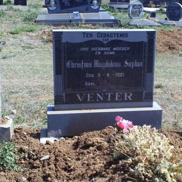 VENTER Christina Magdalena Sophia 1921-