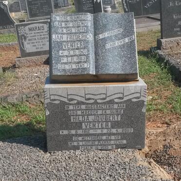 VENTER Jan Frederick 1907-1963 &amp; Hilda JOUBERT 1912-2003