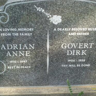 VETTEN Govert Dirk 1906-1958 :: VETTEN Adrian Anne 1916-1997