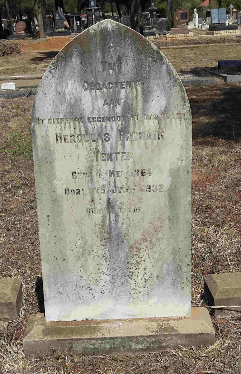 VENTER Herculas Fredrik  1864-1932