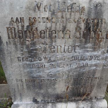 VENTER Magdelena Sophia nee V.D. WALT 1908-1939