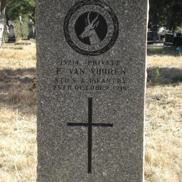 VUUREN F., van -1918