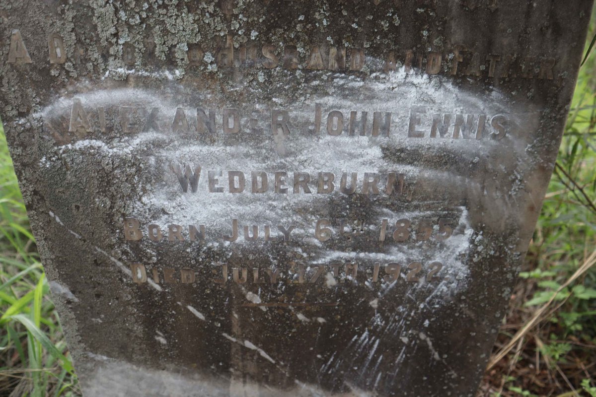 WEDDERBURN Alexander John Ennis 1855-1922