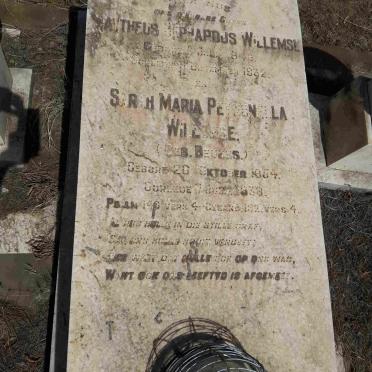 WILLEMSE Mattheus Gerhardus 184?-1932 &amp; Sarah Maria Petronella BEUKES 1854-1938