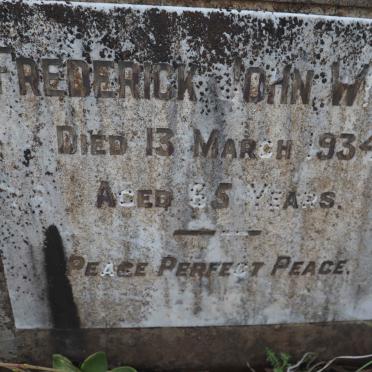 WICKS Frederick John -1934