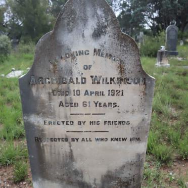 WILKINSON Archibald -1921