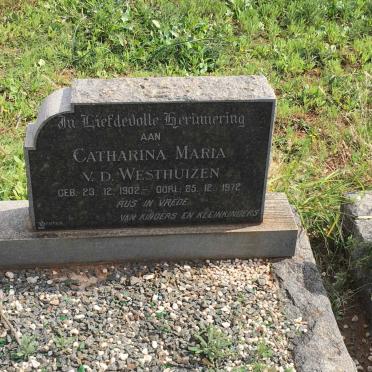 WESTHUIZEN Catharina Maria, v.d. 1902-1972