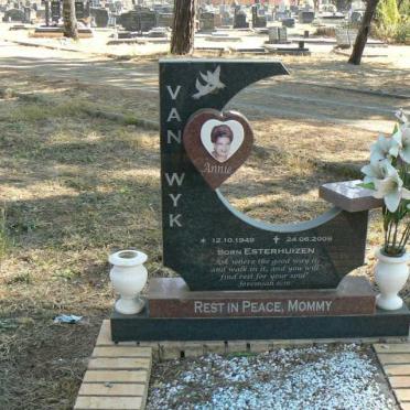 WYK Annie, van nee ESTERHUIZEN 1949-2009