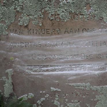 WILLIAMSON Andrias Jacoba 1864-1936