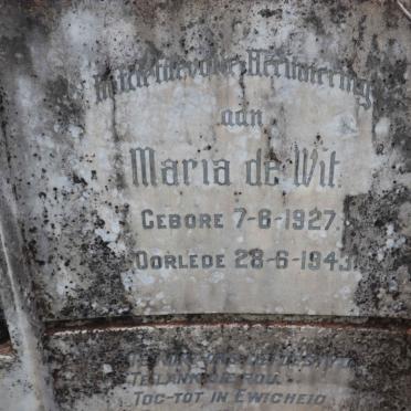 WIT Maria, de 1927-1943