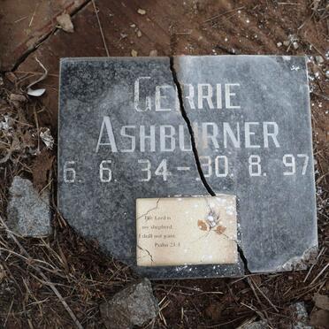 ASHBURNER Gerrie 1934-1997