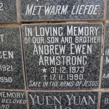 ARMSTRONG Andrew Ewen 1973-1990