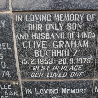 BUCHHOLZ Clive Graham 1953-1975