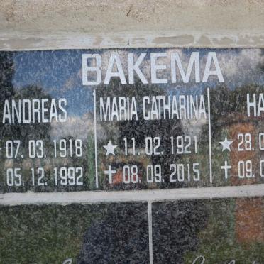 BAKEMA Andreas 1918-1992 &amp; Maria Catharina 1921-2015 :: BAKEMA Hans 1952-2016