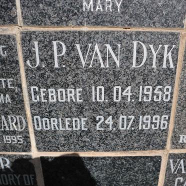 DYK J.P., van 1958-1996