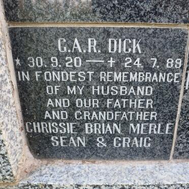 DICK G.A.R. 1920-1989