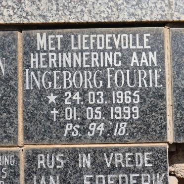 FOURIE Ingeborg 1965-1999
