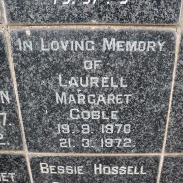 GOBLE Laurell Margaret 1970-1972