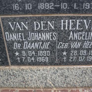 HEEVER Daniel Johannes, van den 1890-1969 &amp; Angeline VAN HEERDEN 1902-1988