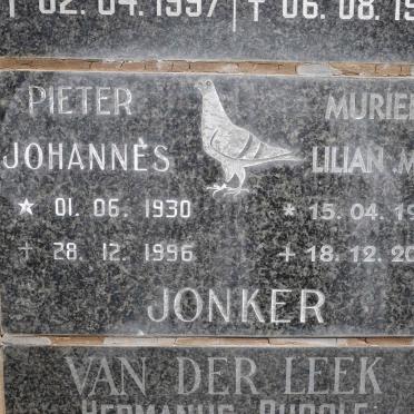 JONKER Pieter Johannes 1930-1996 &amp; Muriel Lilian M. 1938-2006