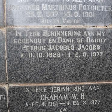 JACOBS Petrus Jacobus 1929-1977