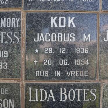 KOK Jacobus M. 1936-1994