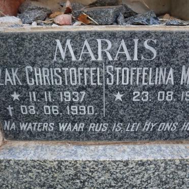 MARAIS Izak Christoffel 1937-1990 &amp; Stoffelina Maria 1945-