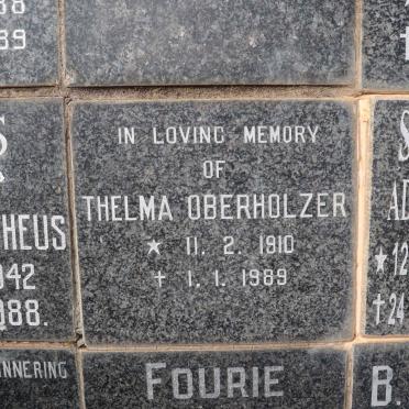 OBERHOLZER Thelma 1910-1989