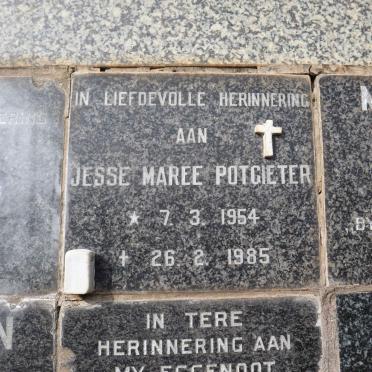 POTGIETER Jesse Maree 1954-1985