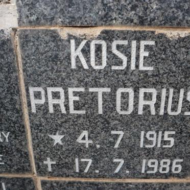 PRETORIUS Kosie 1915-1986