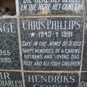 PHILLIPS Chris 1943-1991