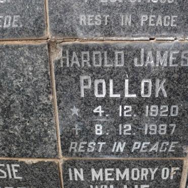 POLLOK Harold James 1920-1987