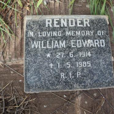 RENDER William Edward 1914-1985