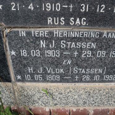 STASSEN N.J. 1903-1974 &amp; H.J. VLOK 1909-1992