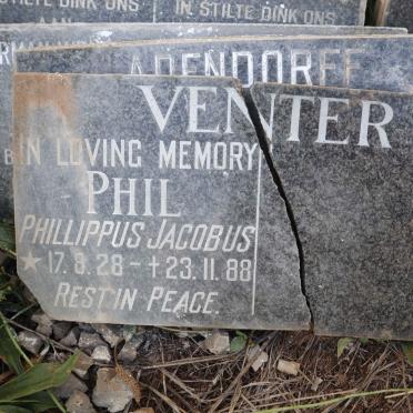 VENTER Phillippus Jacobus 1928-1988